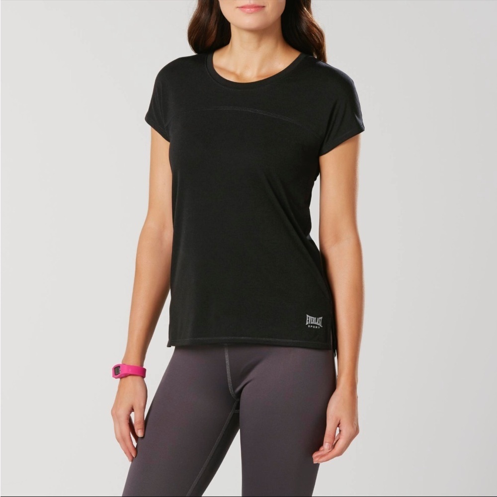 Everlast Sport Women's Black Athletic Workout T-Shirt - Size XL